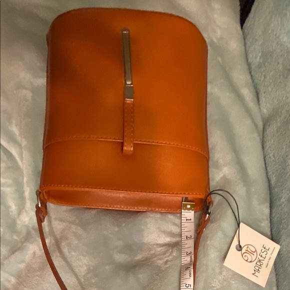 NWT Markese Made in Italy Leather Bucket Bag - Picture 4 of 13